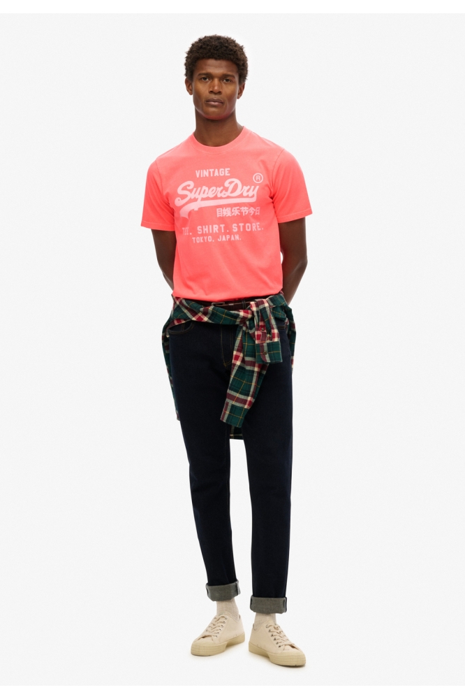 VL NEON RELAXED TEE M1012119A HYPER FIRE CORAL